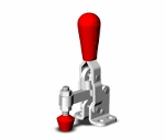 202 Destaco Vertical Handle Hold Down Clamp with Flanged Base, 200lbs Holding Capacity